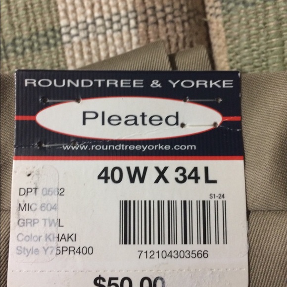 Roundtree & yorke NWT 40/34 - Picture 3 of 3